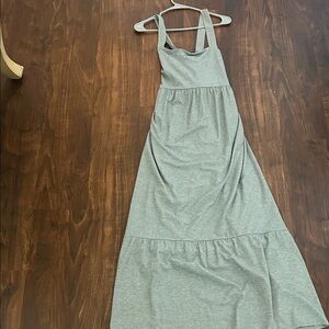EXPRESS gray Sleeveless Maxi Dress